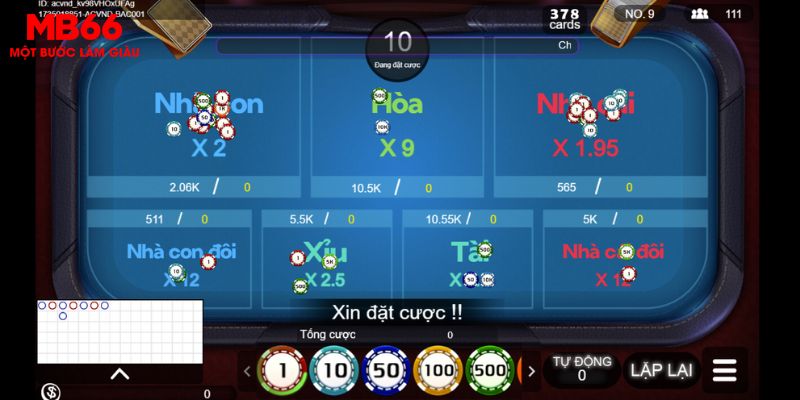 Baccarat MB66 3 Áp dụng chiến thuật khi chơi Baccarat MB66