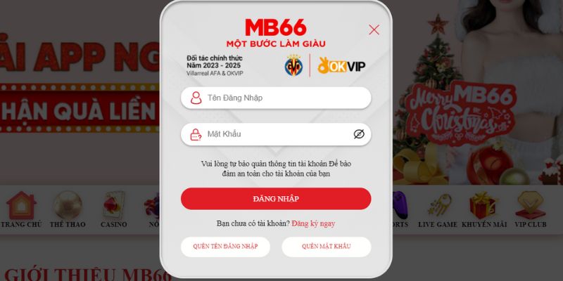 Cách đăng nhập tài khoản MB66