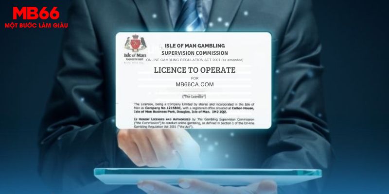 Giấy phép hoạt động MB66 1 Giấy phép Isle of Man của MB66