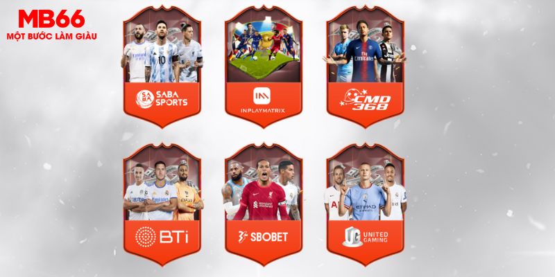 Thể Thao MB66 2 Các đối tác hàng đầu tại sảnh Thể Thao MB66